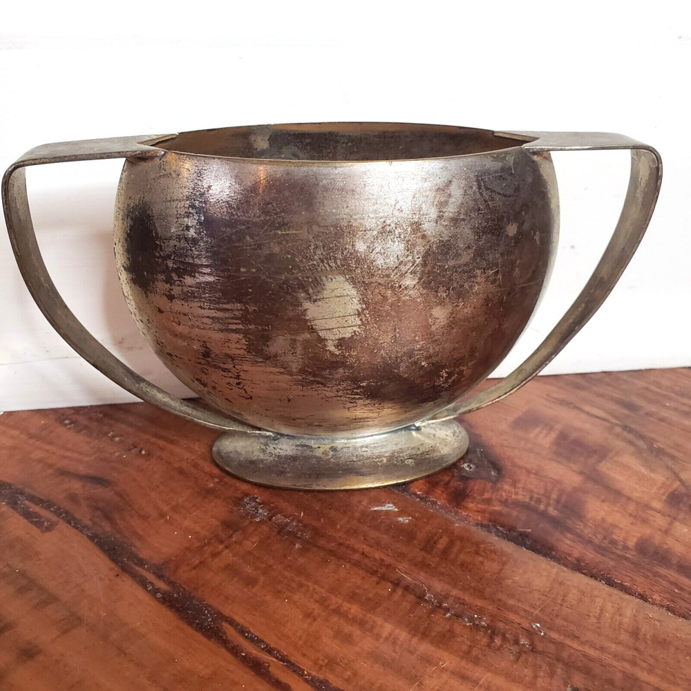 NAPIER Art Deco SilverPlate Barware Sugar Creamer Vase 1930s MCM STYLE Rare